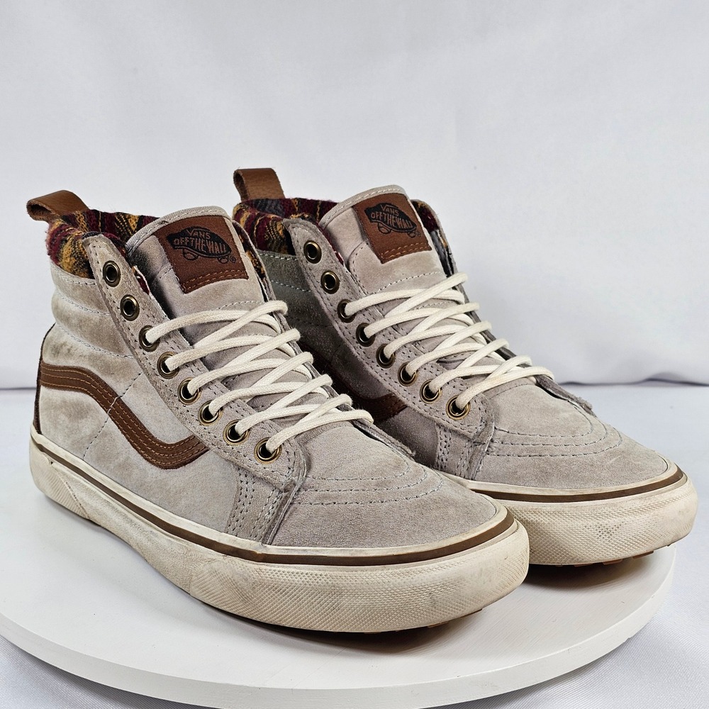 Vans Rare Sk8-Hi MTE Scotchguard‎ Suede Brown High Top Sneakers 721454 Womens 7